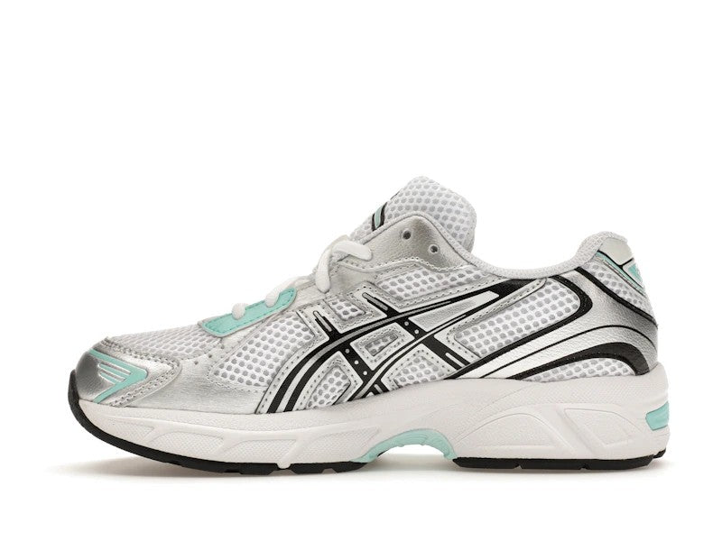 ASICS Gel-1130 White Aqua (GS) — angle view