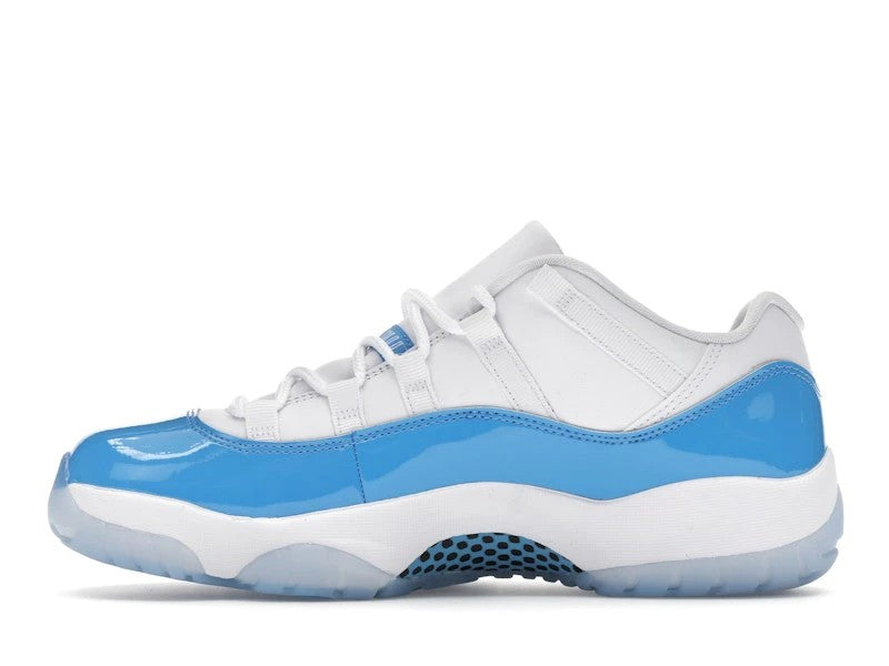 Jordan 11 Retro Low University Blue (2026) (GS) — angle view