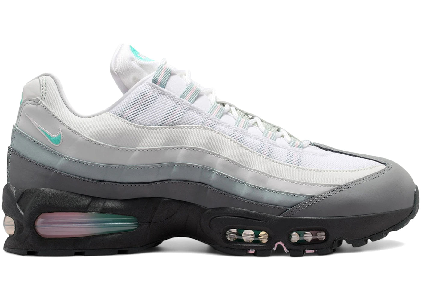 Nike Air Max 95 Big Bubble White Hyper Turquoise Pink Foam