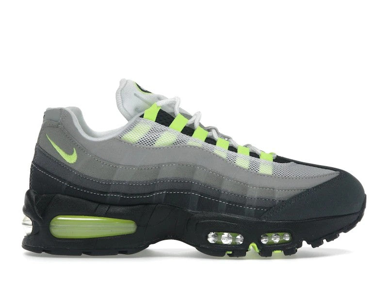Nike Air Max 95 OG Big Bubble Neon (2025/2026) — angle view