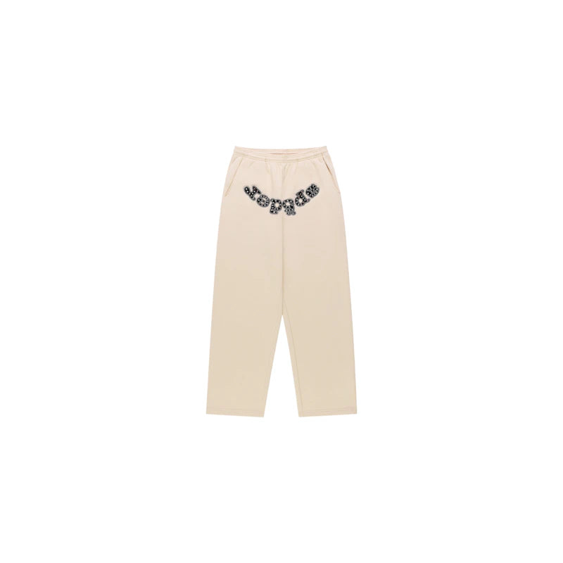 Sp5der Mixed Stone OG Logo Sweatpant Cream