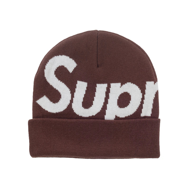 Supreme Big Logo Beanie (FW25) Brown