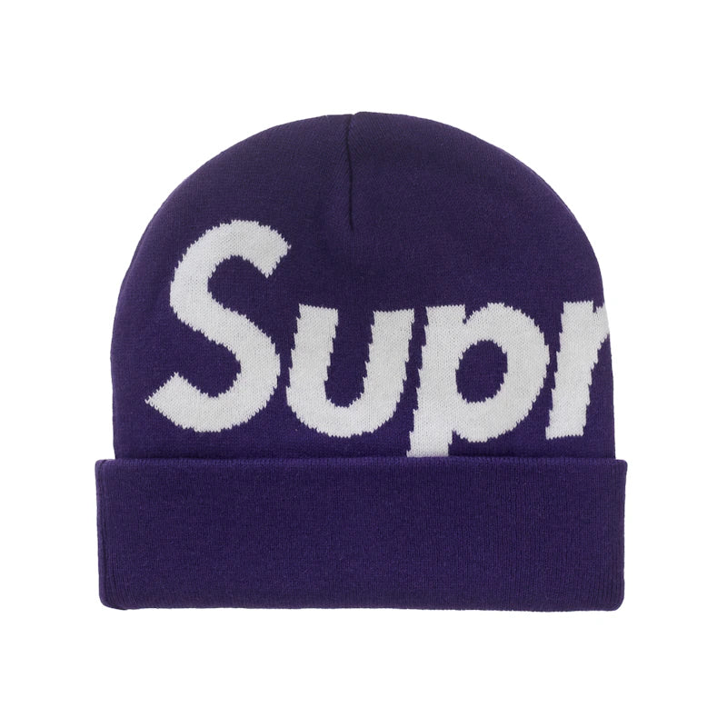 Supreme Big Logo Beanie (FW25) Purple