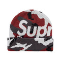 Supreme Camo Big Logo Beanie (FW25) Red Camo