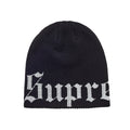 Supreme Old English Printed Beanie (SS26) Black