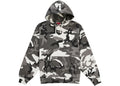 Supreme Satin Applique Hooded Sweatshirt Snow Camo