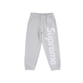 Supreme Satin Applique Sweatpant Heather Grey