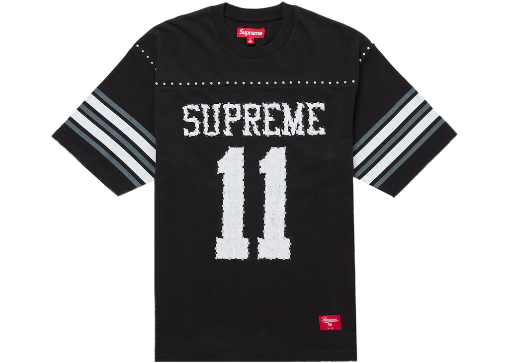 Supreme Studded S/S Football Top Black