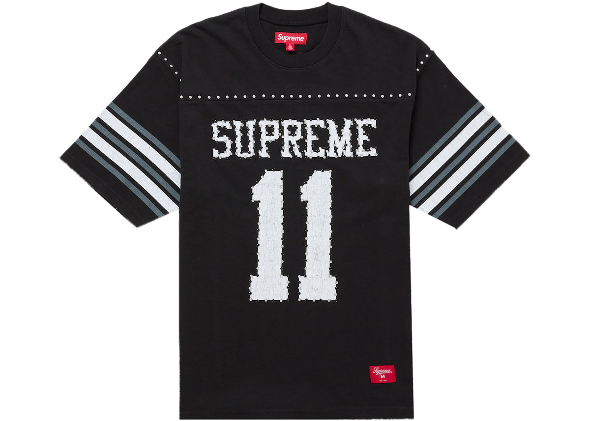 Supreme Studded S/S Football Top Black