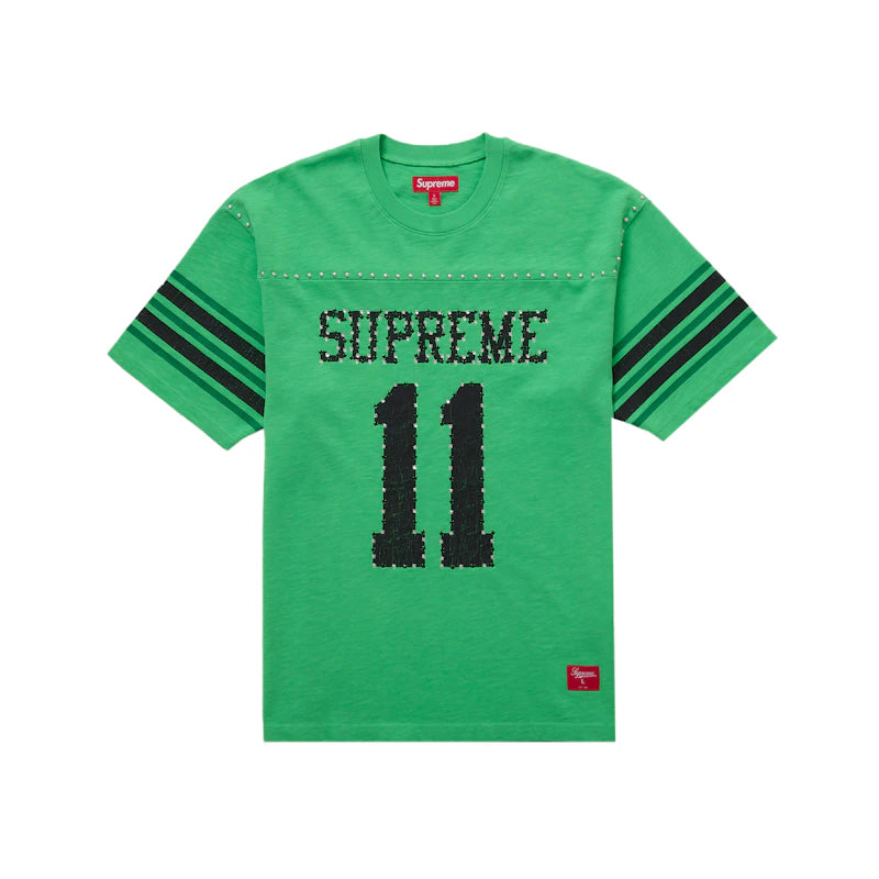 Supreme Studded S/S Football Top Green