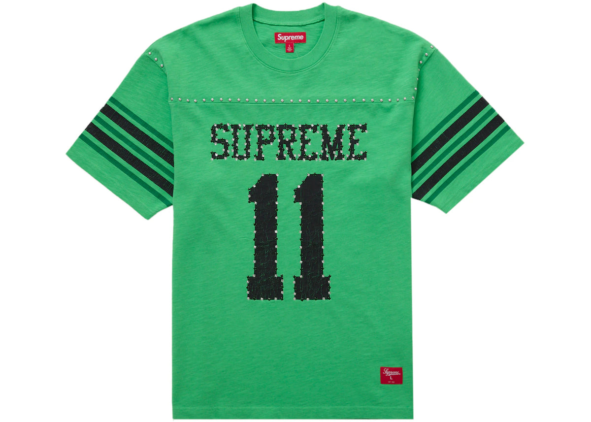 Supreme Studded S/S Football Top Green