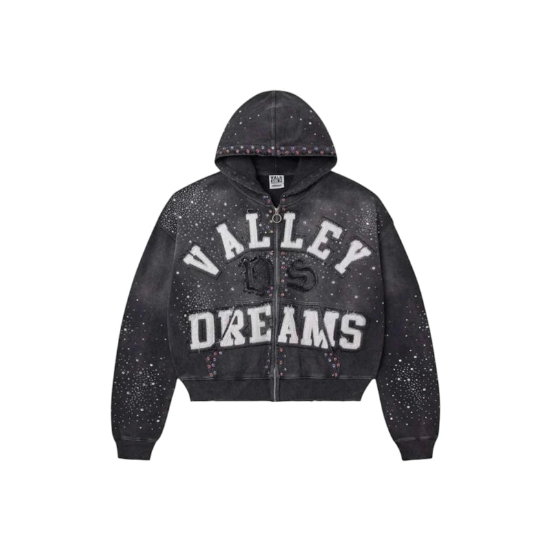 Vale Forever Classico Zip Up Hoodie Black