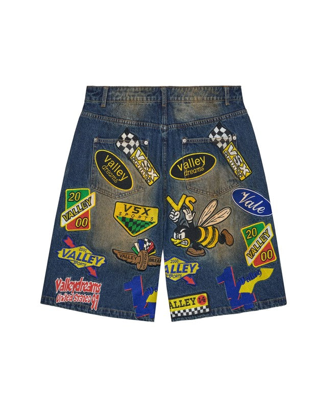Vale Forever Passport Jorts Blue
