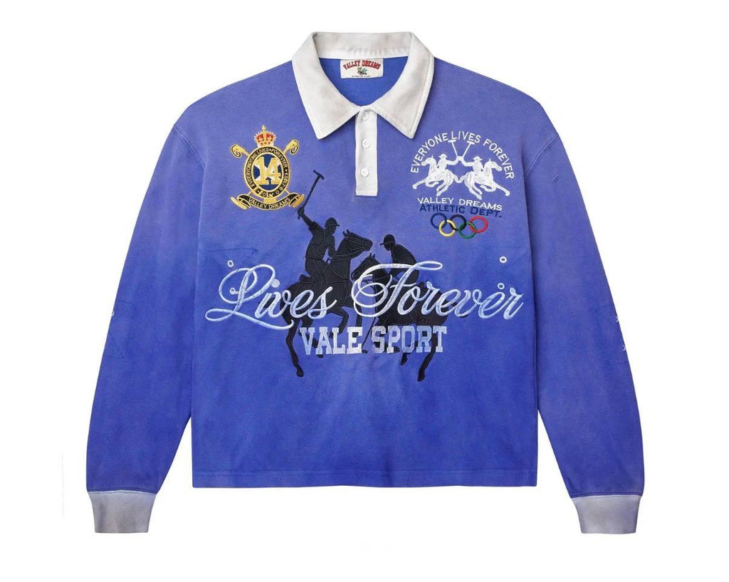 Vale Forever Rockefeller Rugby L/S Polo Blue